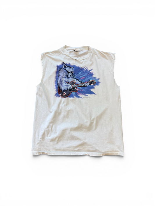 (XL) Vintage 90s Blues Music Festival Cutoff Shirt