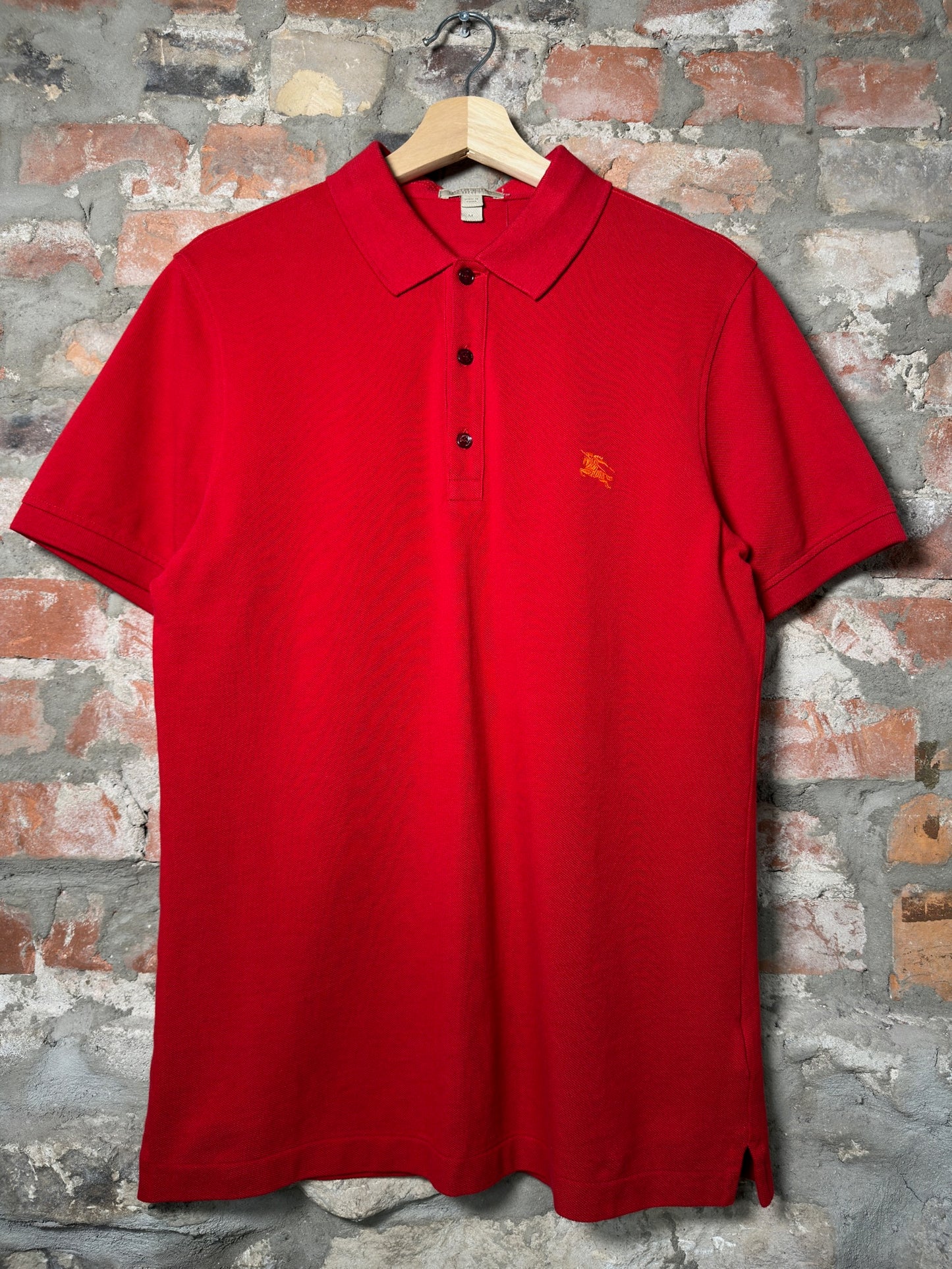 Burberry Brit Red Polo Shirt Sz M