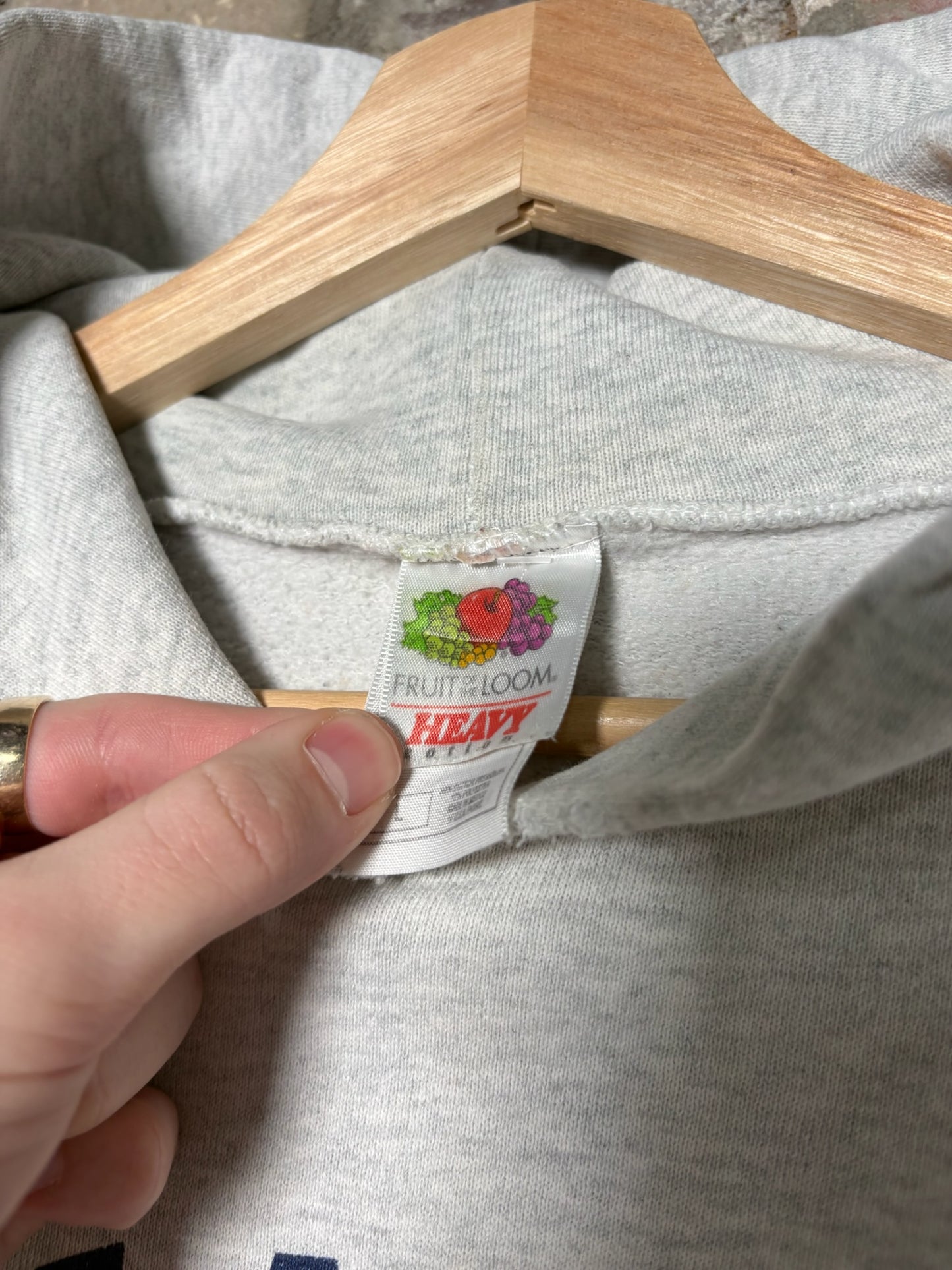 00s Maine Grey Pullover Hoodie Sz L