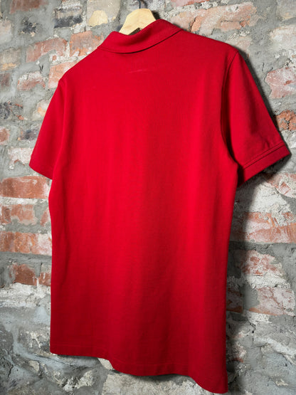 Burberry Brit Red Polo Shirt Sz M