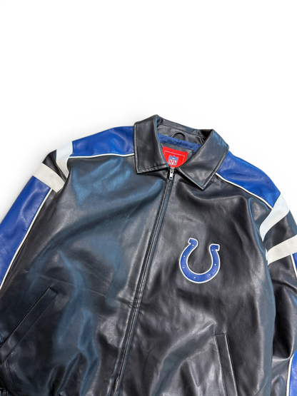 (L) Indianapolis Colts NFL Leather Jacket