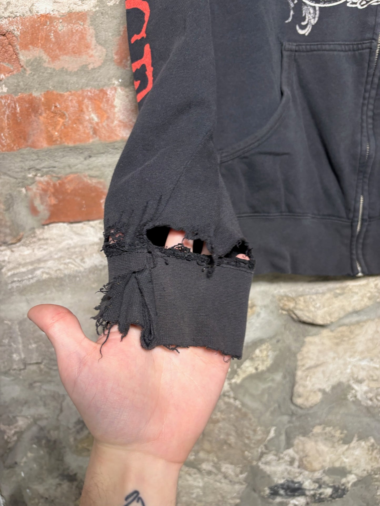 00s Avenged Sevenfold Zip Up Hoodie Sz L