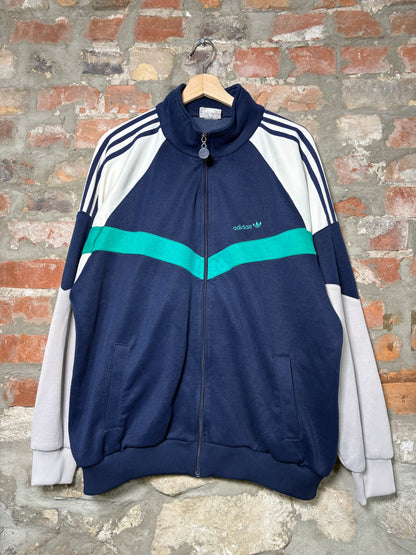 90s Adidas Zip Up Track Jumper Sz L