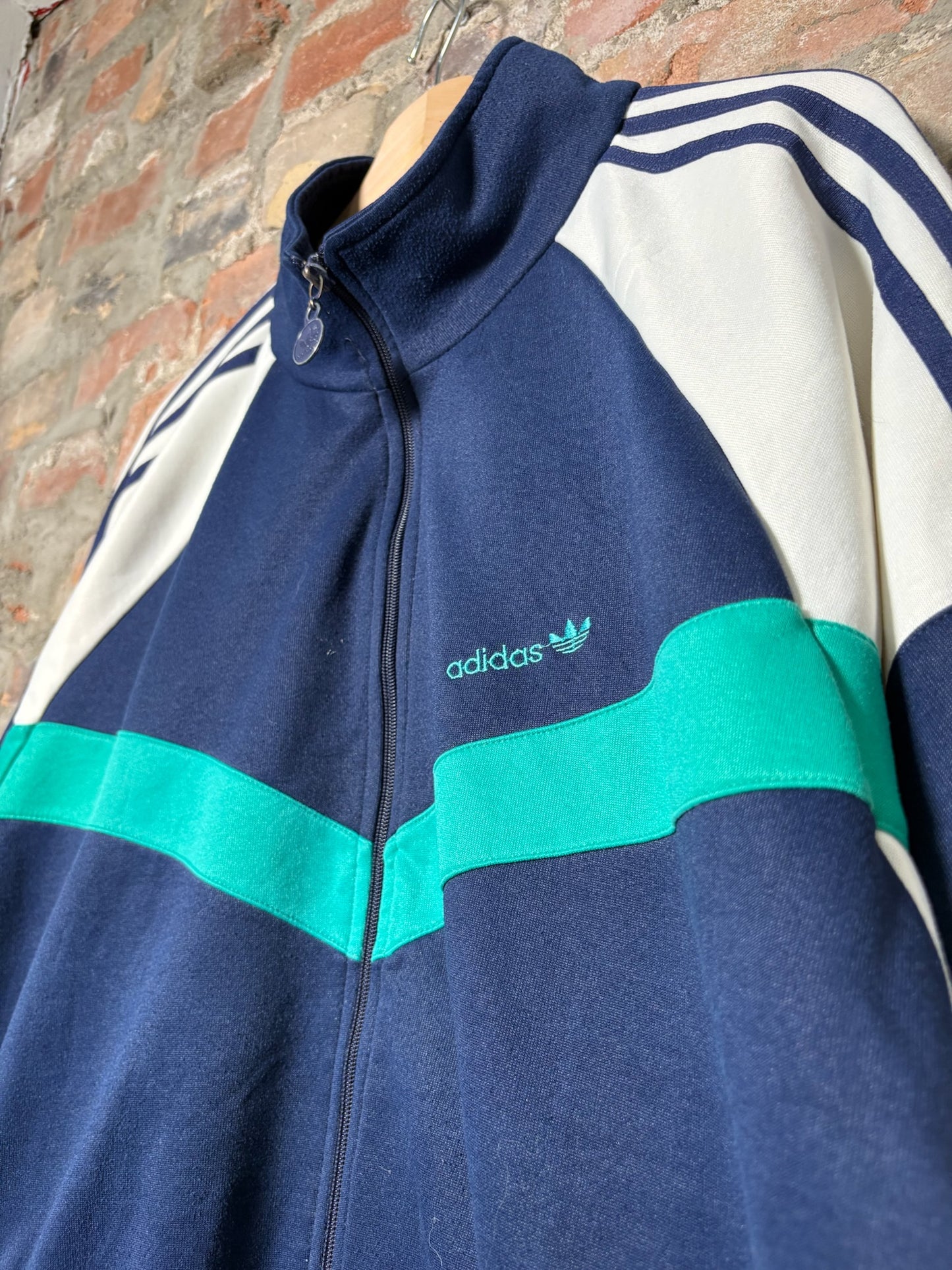 90s Adidas Zip Up Track Jumper Sz L