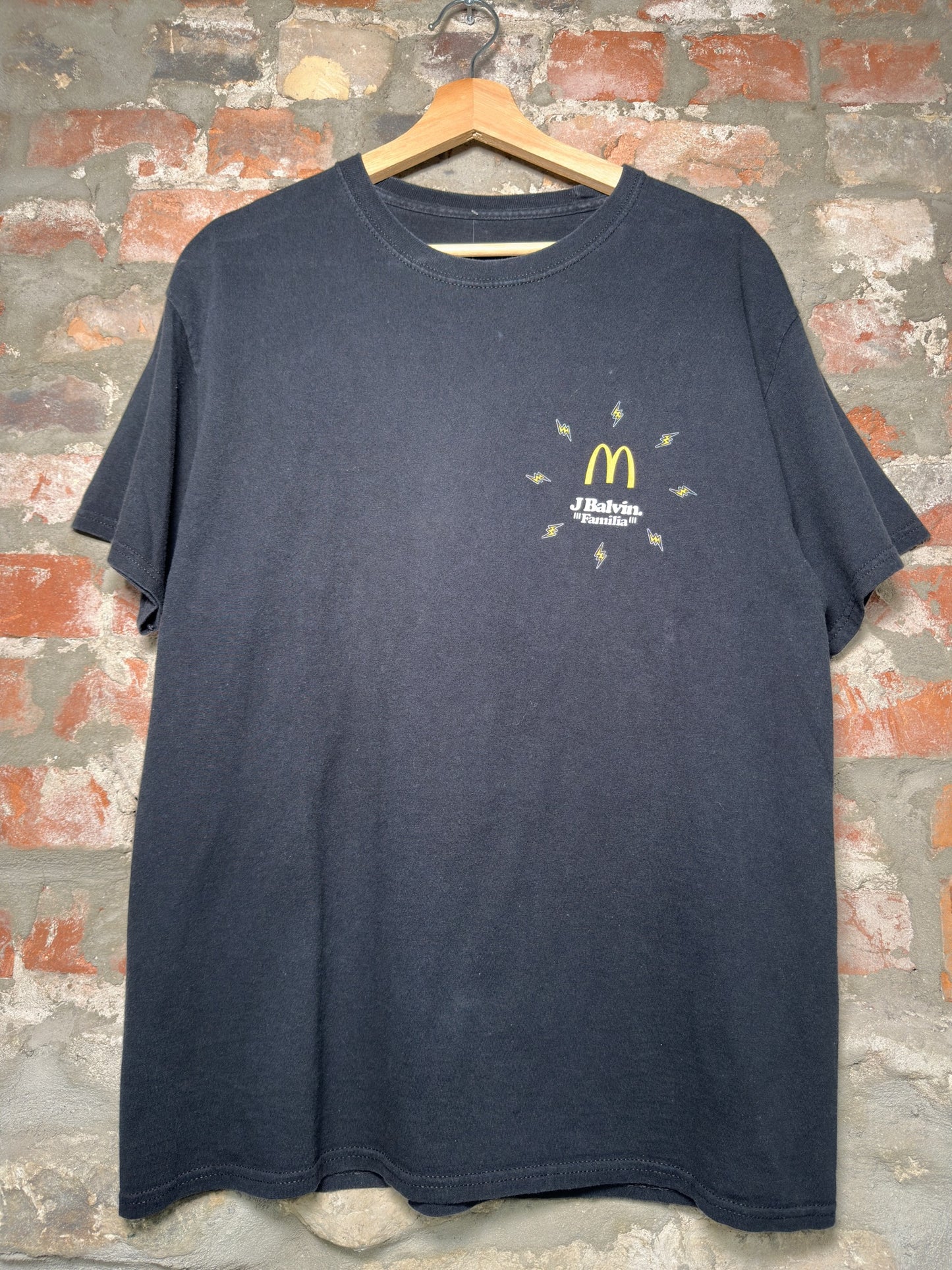 J Balvin x Mcdonalds Black Tee Sz L