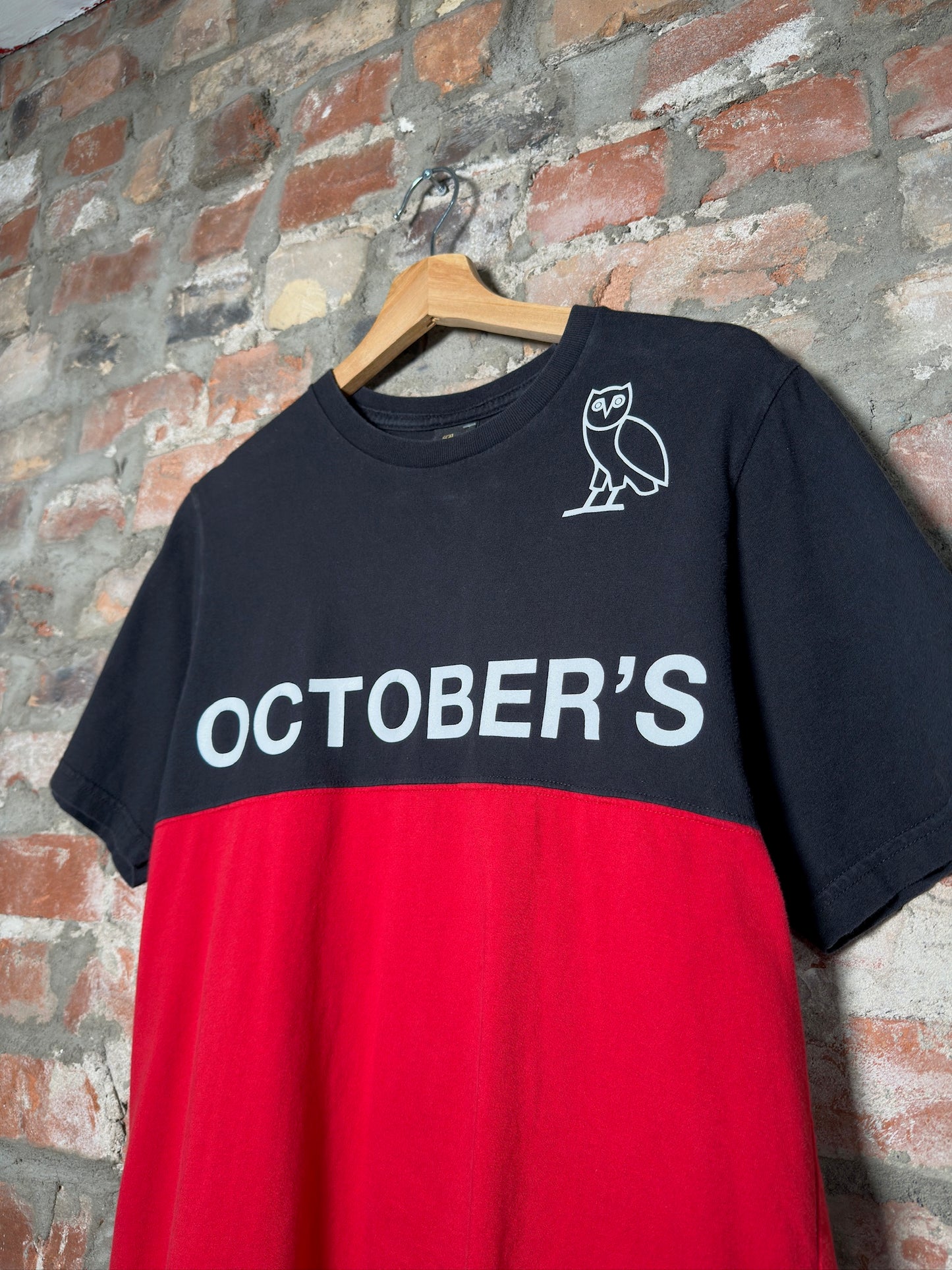 OVO Split Red/Black Tee Sz S