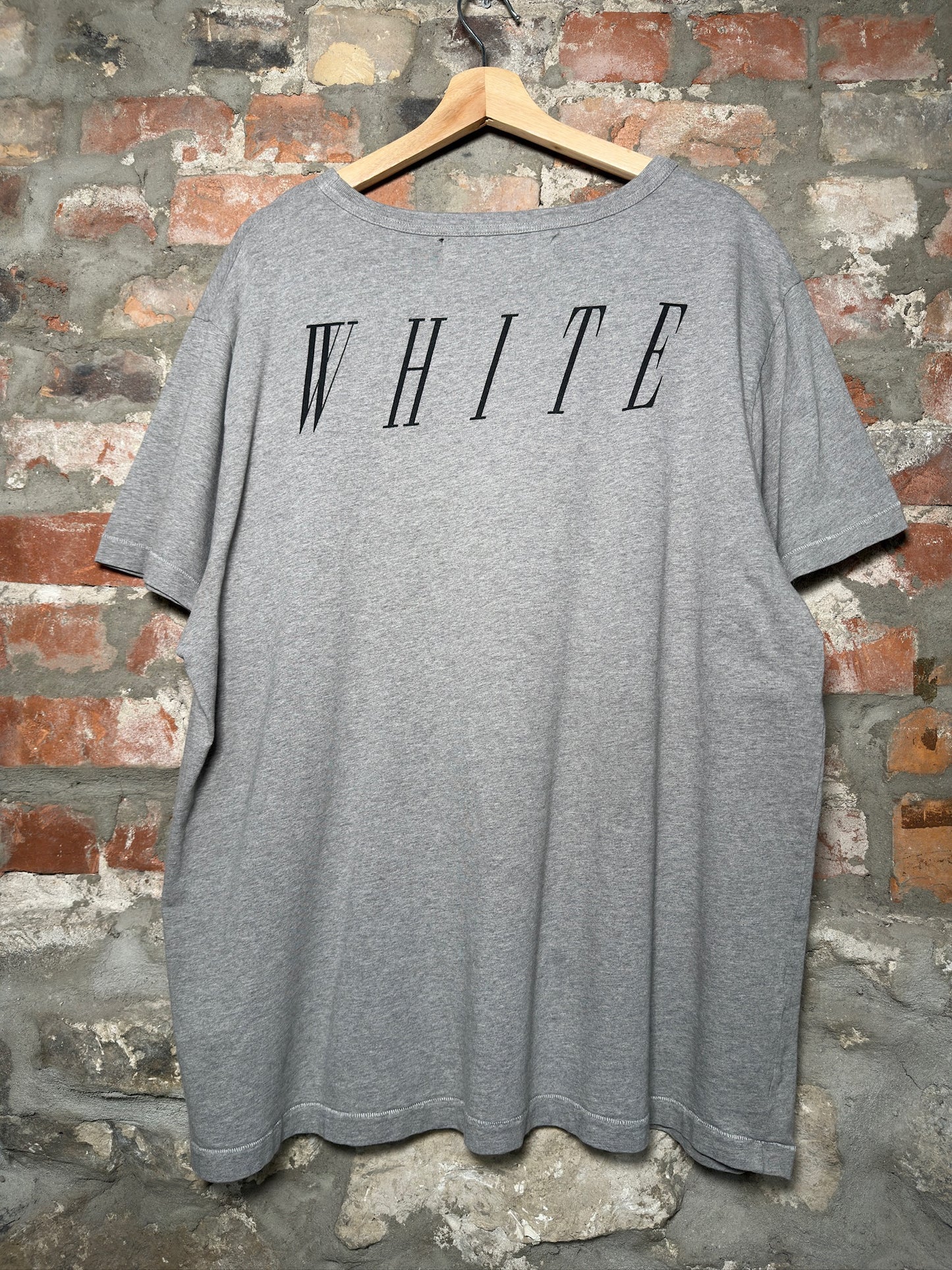 Off White Nebraska Grey Tee Sz XL