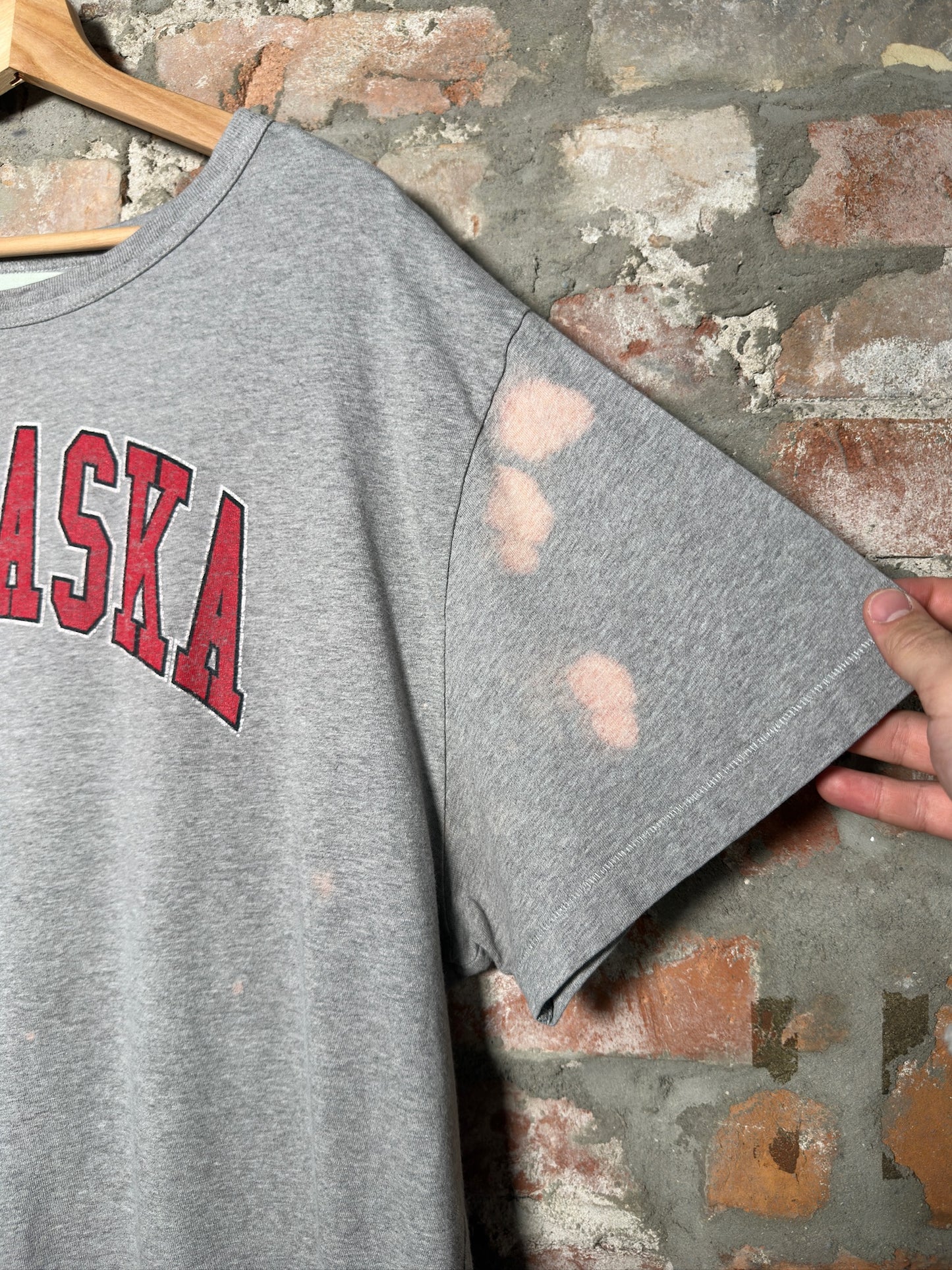 Off White Nebraska Grey Tee Sz XL