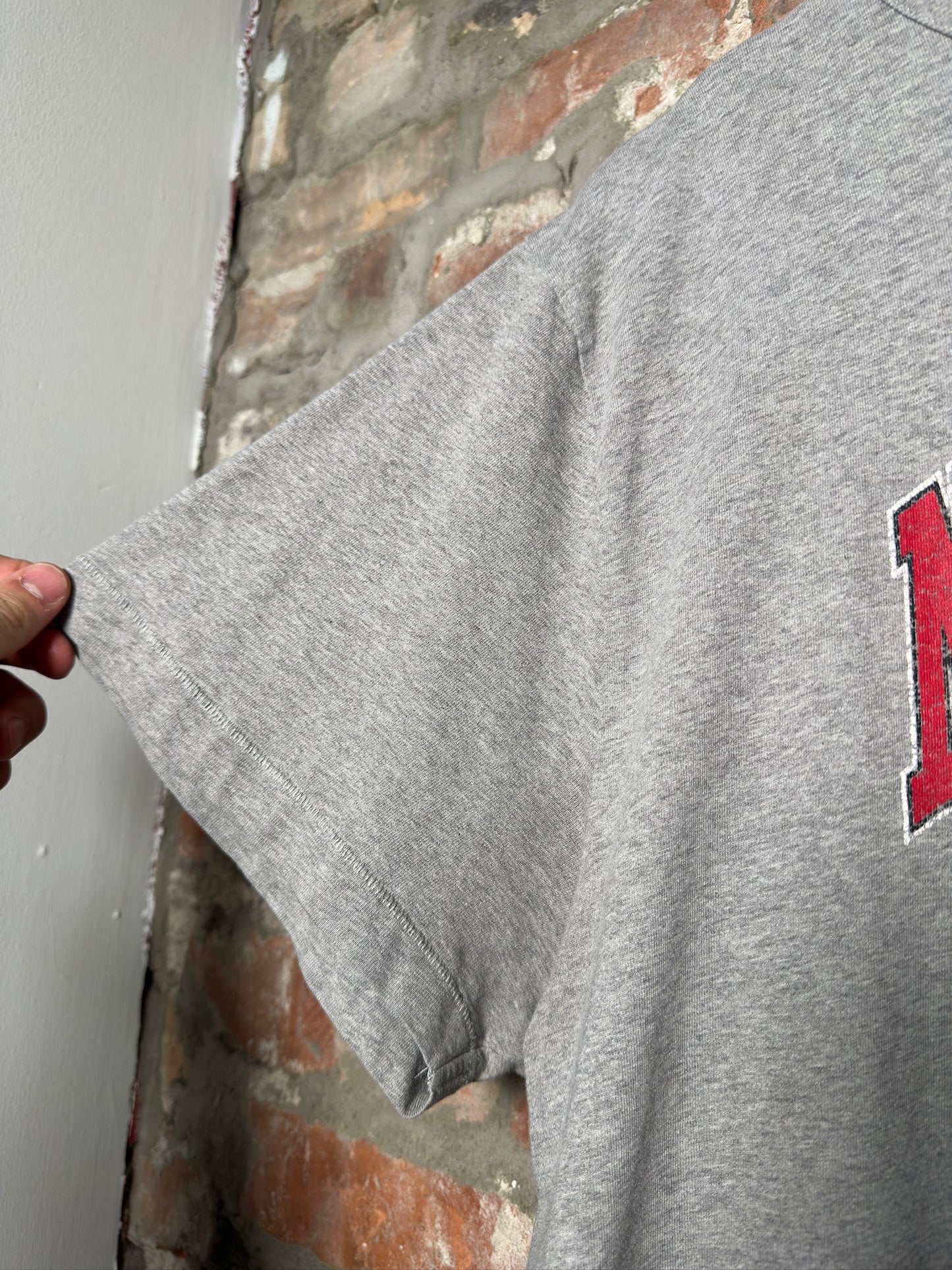 Off White Nebraska Grey Tee Sz XL