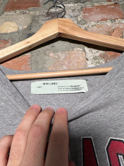 Off White Nebraska Grey Tee Sz XL