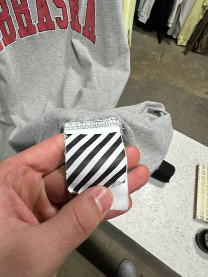 Off White Nebraska Grey Tee Sz XL
