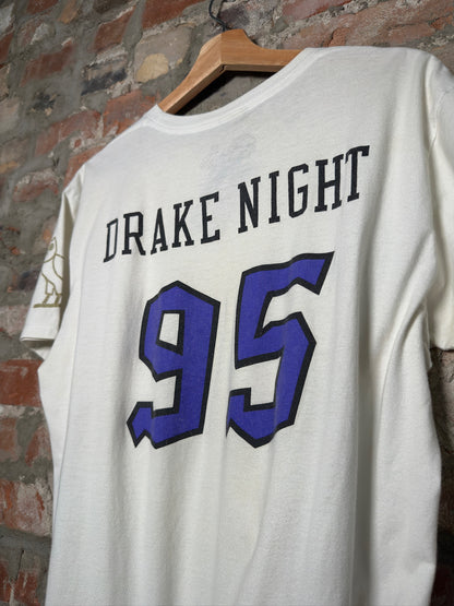 OVO Raptors Drake Night White Tee Sz L
