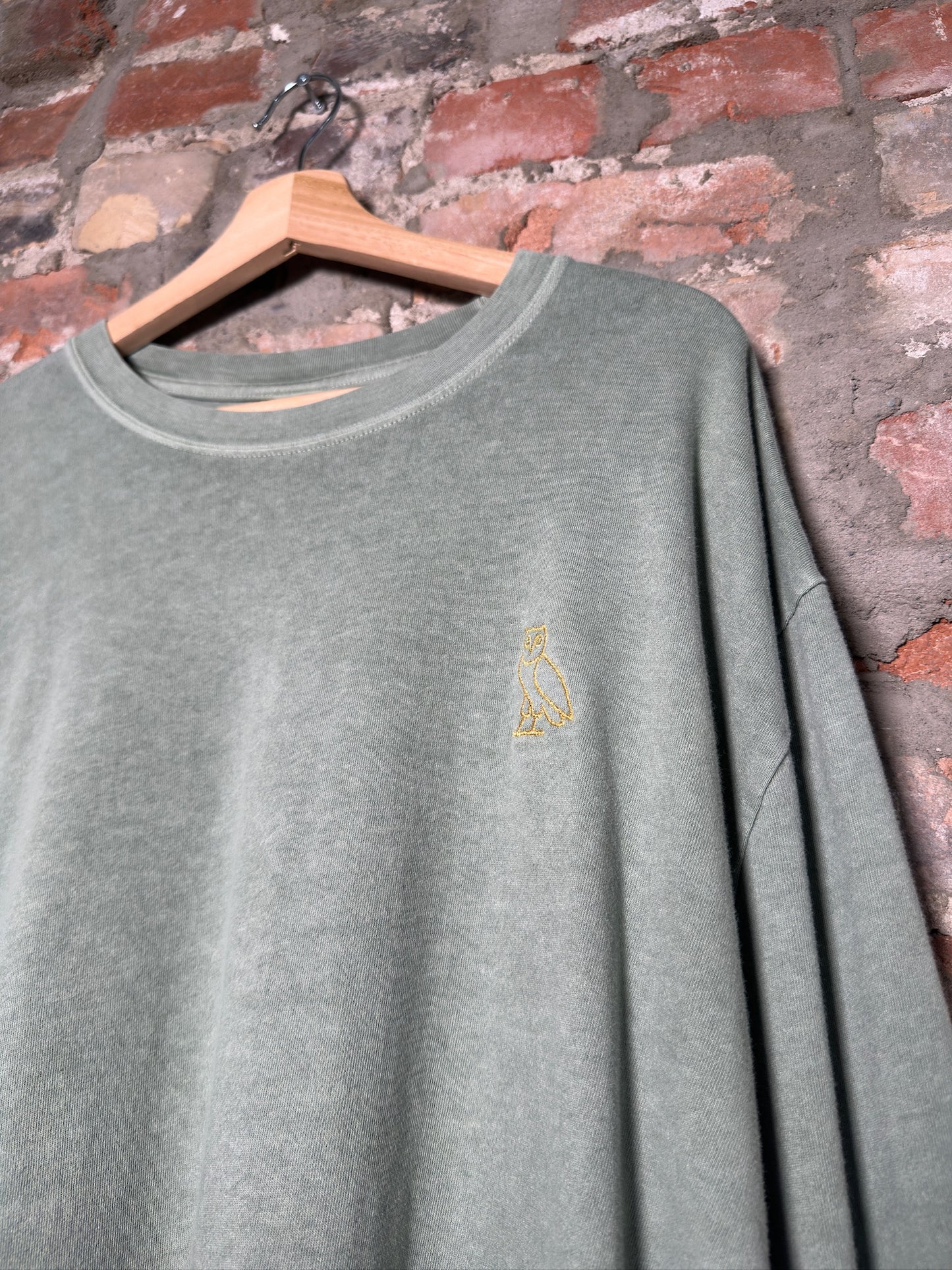 OVO Washed Green Longsleeve Sz XXL