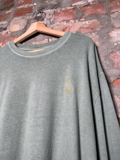 OVO Washed Green Longsleeve Sz XXL
