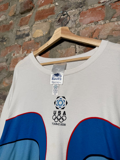 (XXL) Vtg 2006 USA Olympics Roots Longsleeve