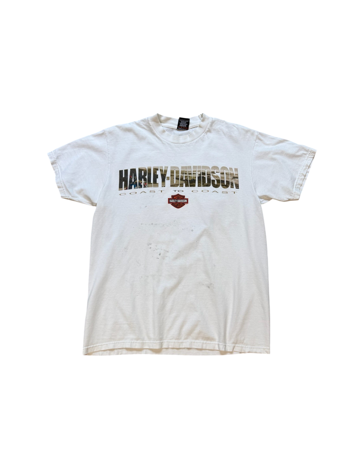 (M) Vintage 90s Harley Davidson Coast To Coast Tee