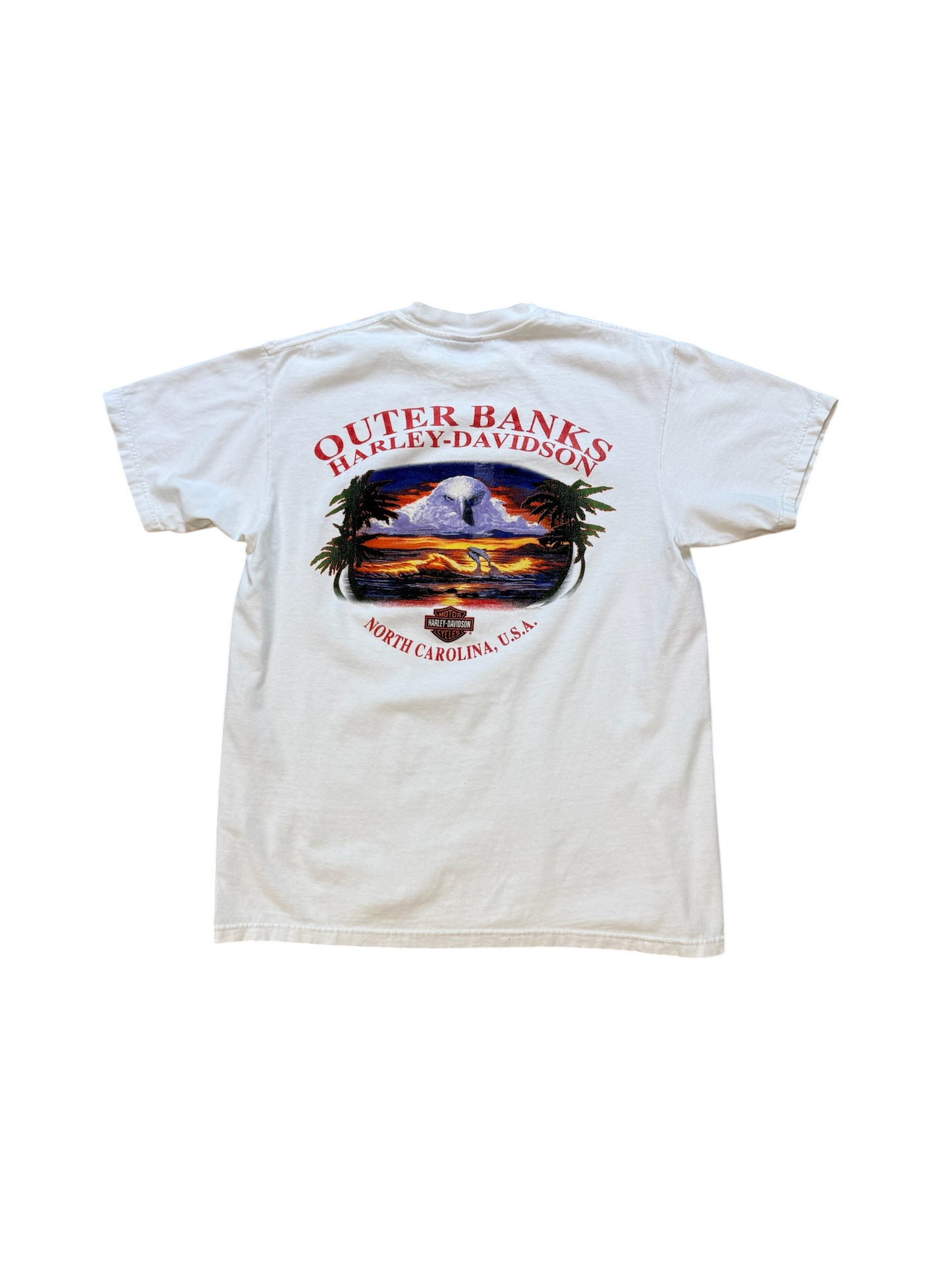 (M) Vintage 90s Harley Davidson Coast To Coast Tee
