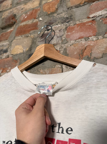 (XL) Vtg 90s Chalkline Jets White Saying T-Shirt