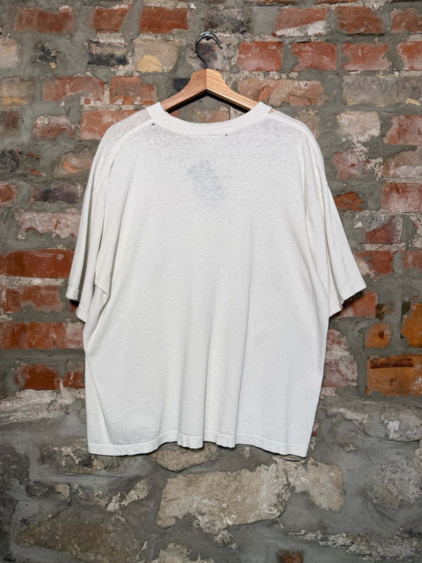 (XL) Vtg 90s Chalkline Jets White Saying T-Shirt