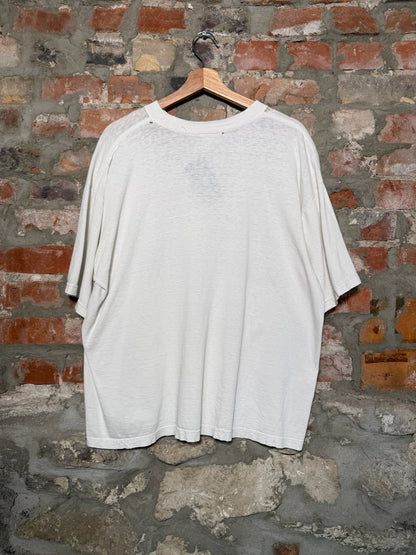 (XL) Vtg 90s Chalkline Jets White Saying T-Shirt