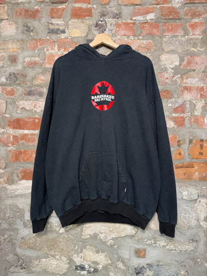 (XL) 00s Bare Naked Ski Patrol Hoodie