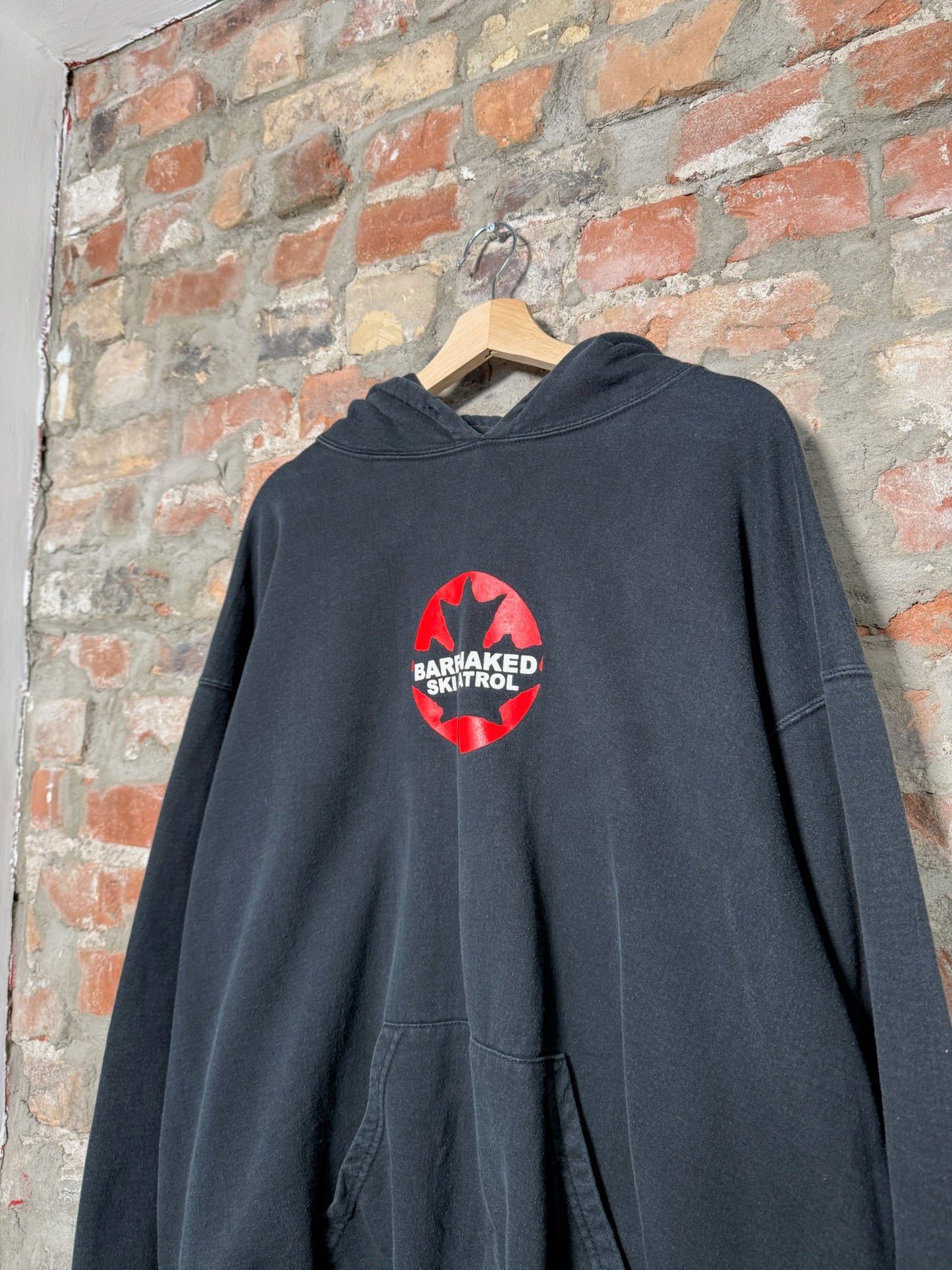 (XL) 00s Bare Naked Ski Patrol Hoodie