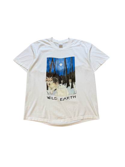 (XL) Vintage 90s Wild Earth Wolf Pack Tee