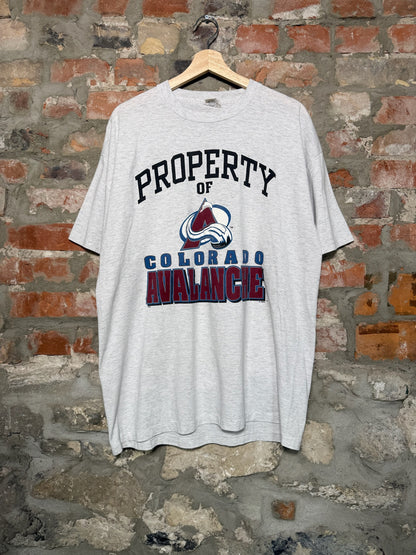 (XL) 90s Colorado Avalanche NHL Grey T-Shirt