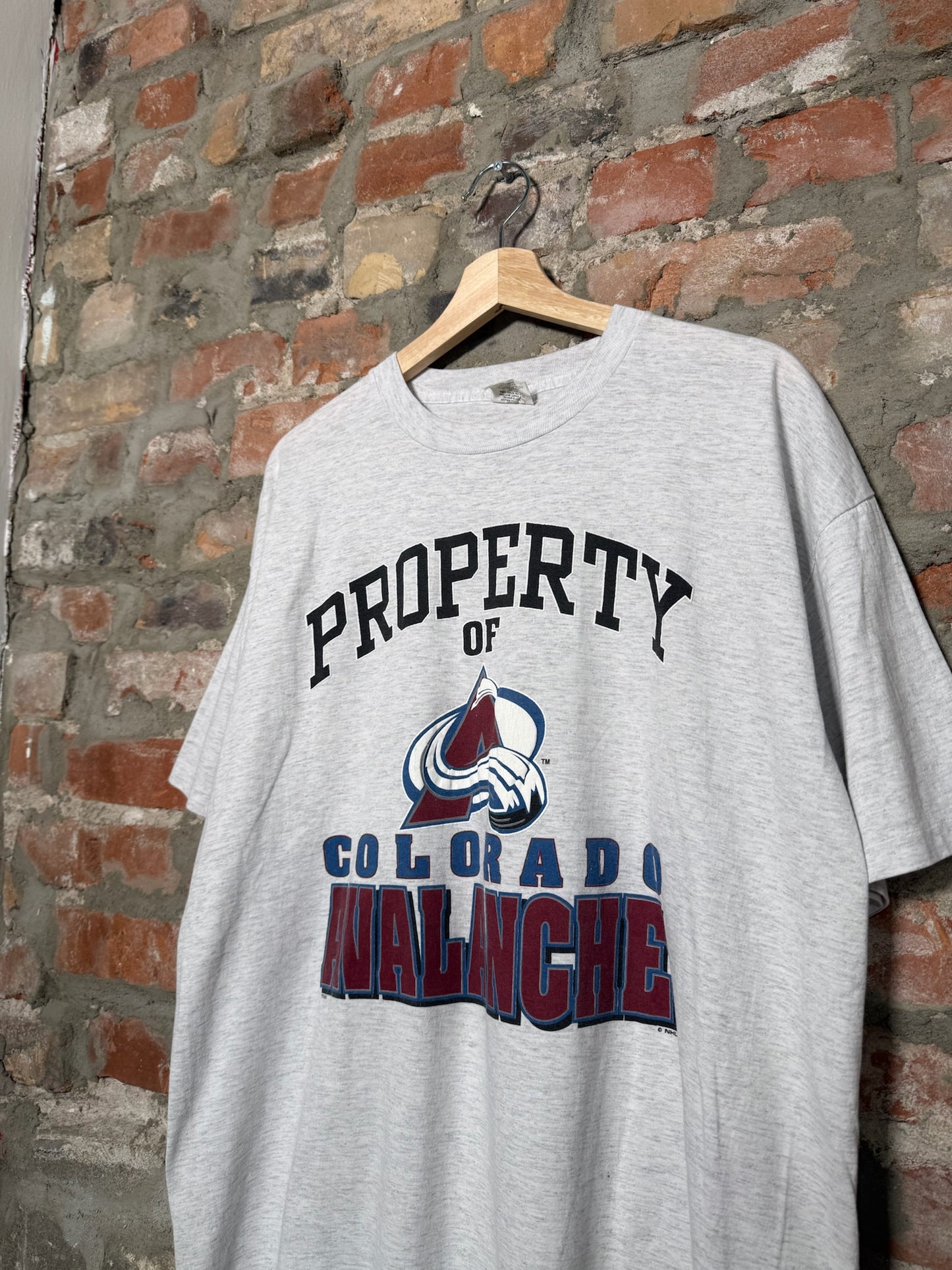 (XL) 90s Colorado Avalanche NHL Grey T-Shirt