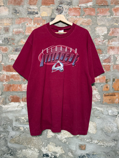 (XL) 90s Colorado Avalanche Pro Player T-Shirt