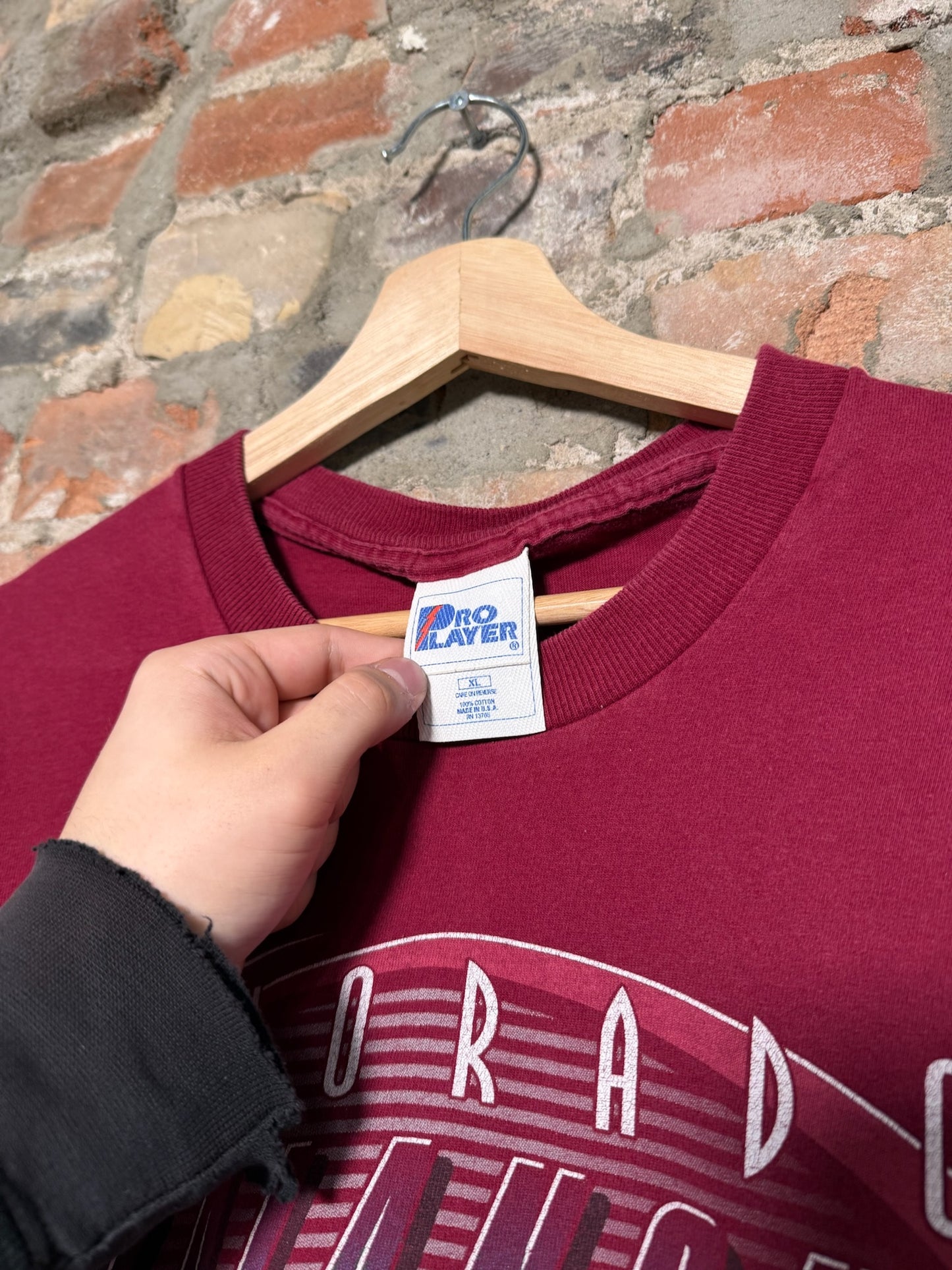 (XL) 90s Colorado Avalanche Pro Player T-Shirt