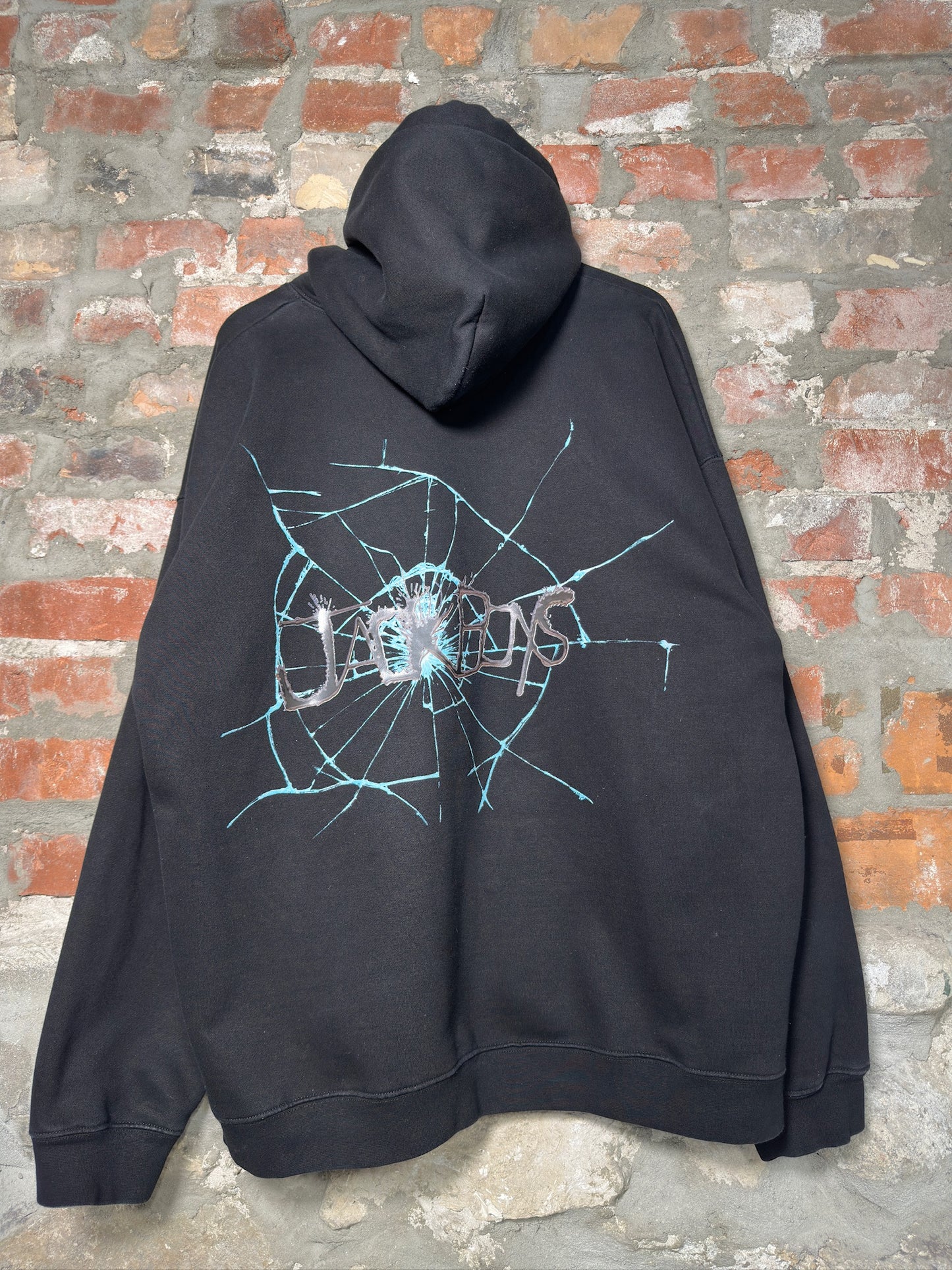 Travis Scott x Jackboys Broken Glass Hoodie Sz XL