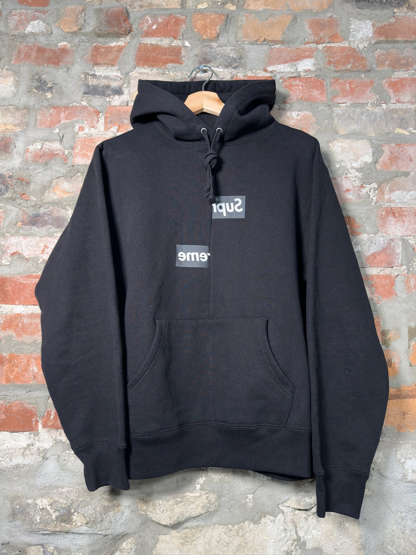 Supreme x CDG Split Hoodie Black Sz S