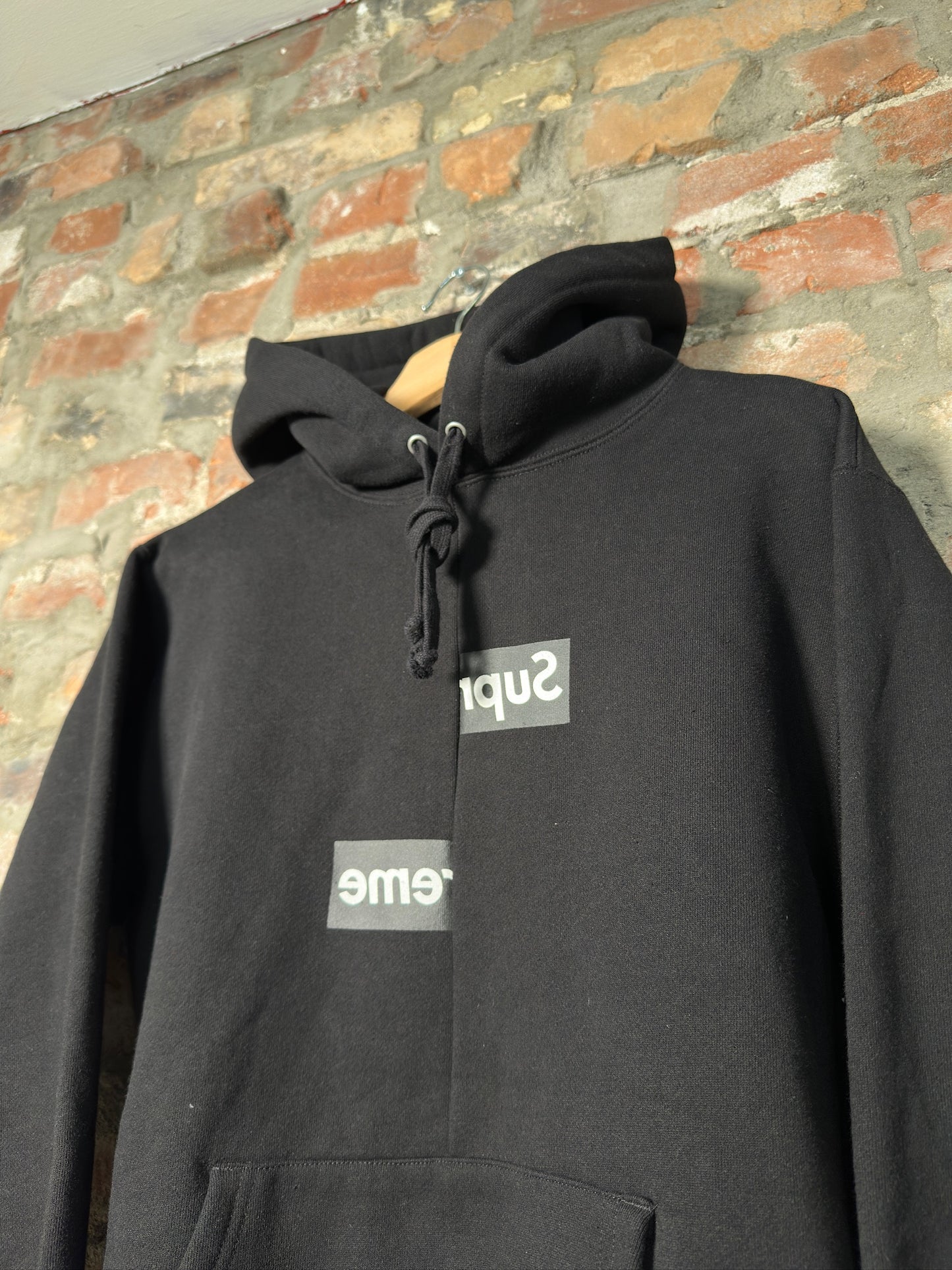 Supreme x CDG Split Hoodie Black Sz S