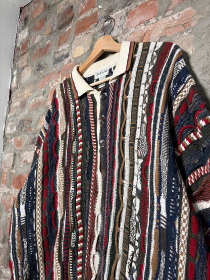 90s Alfani 3D Knit Style Sweater Sz L