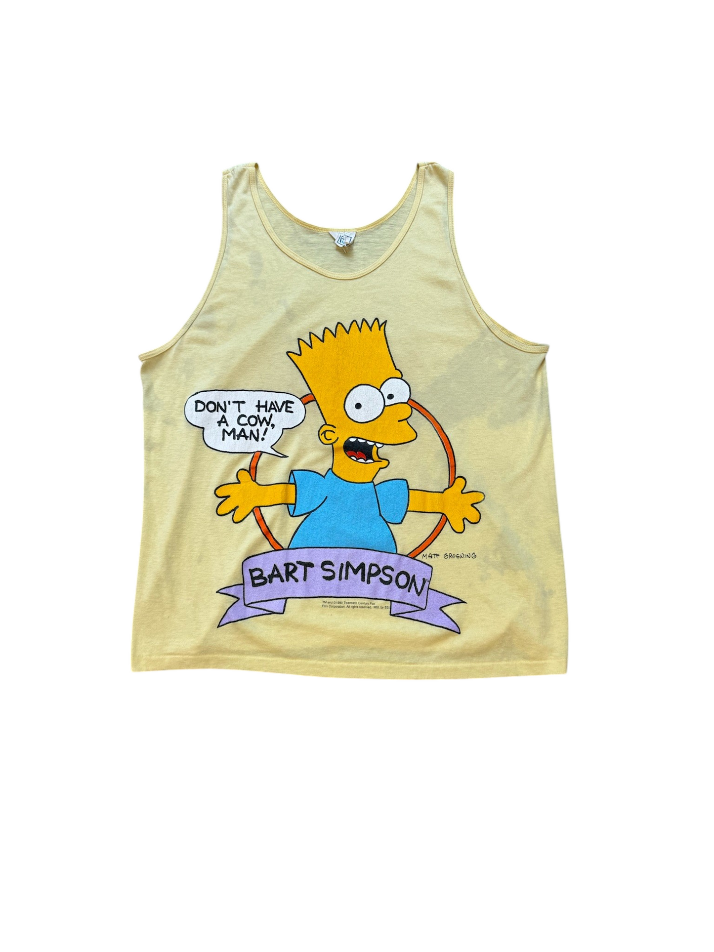 (XL) Vintage 1990 Bart Simpson Tank