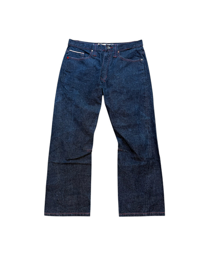 (34W) Vintage Y2K Indigo Salvage Jeans