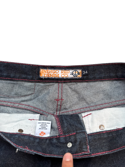 (34W) Vintage Y2K Indigo Salvage Jeans