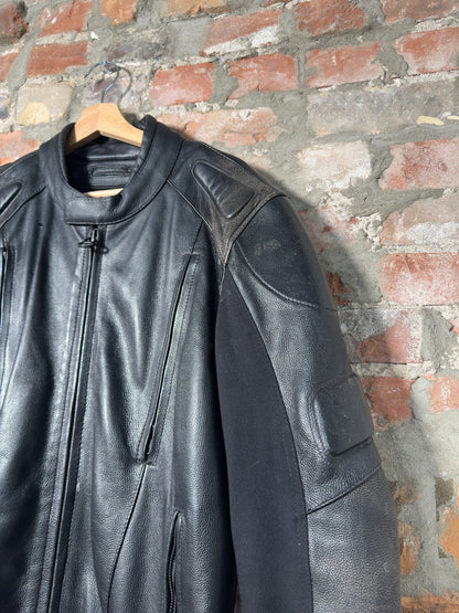 Vtg Wilsons Leather Biker Jacket Sz XL