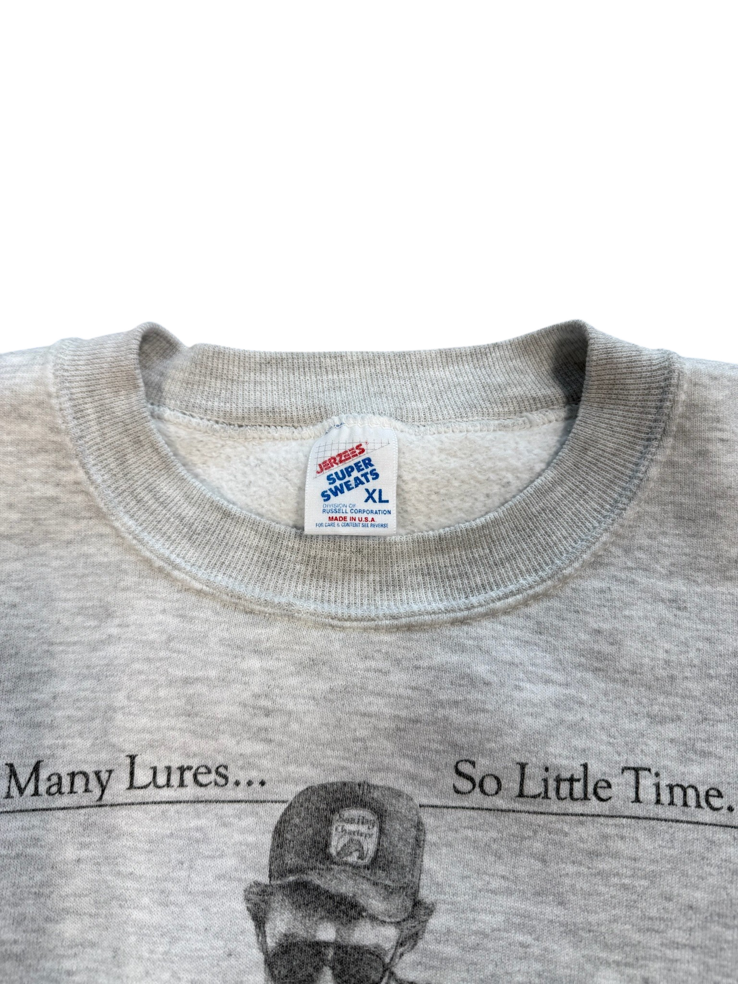 (XL) Vintage 90s So Many Lures Fishing Crewneck