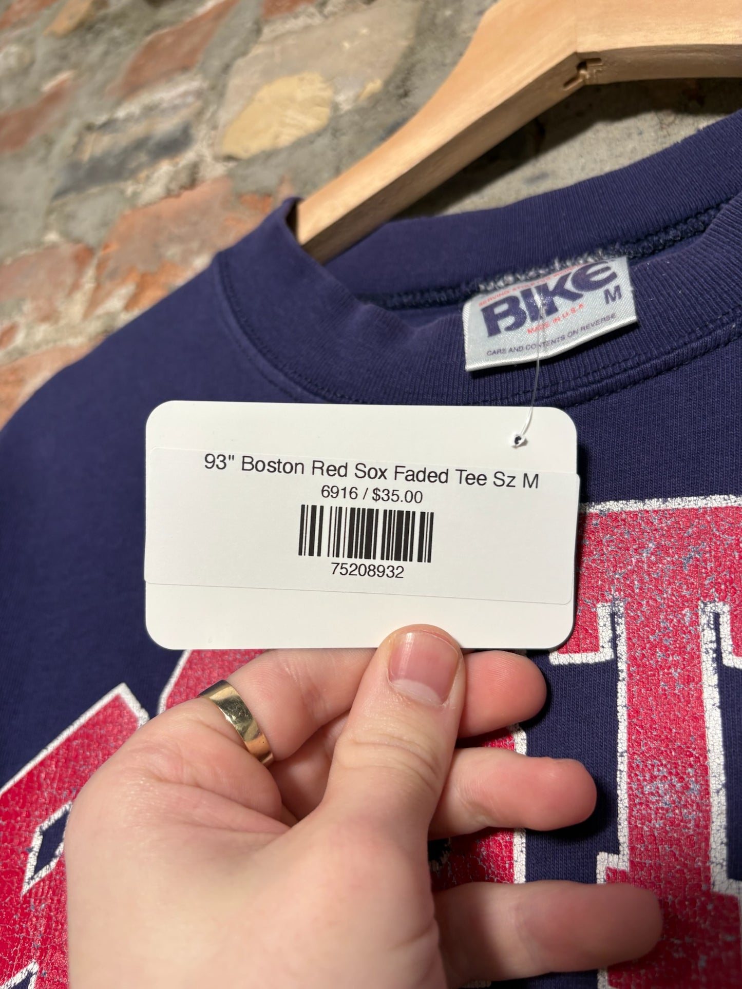 93" Boston Red Sox Faded Tee Sz M