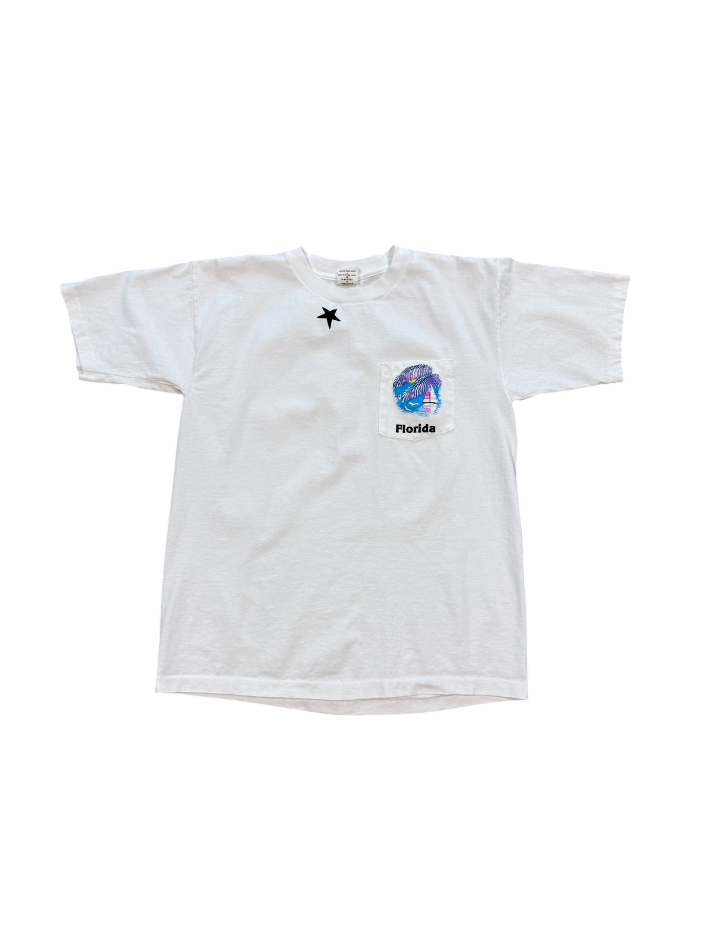 (L) Vintage 90s Floria Sailing Pocket Tee