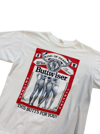 (L) Vintage 90s Buttwiser King Of Rears Tee
