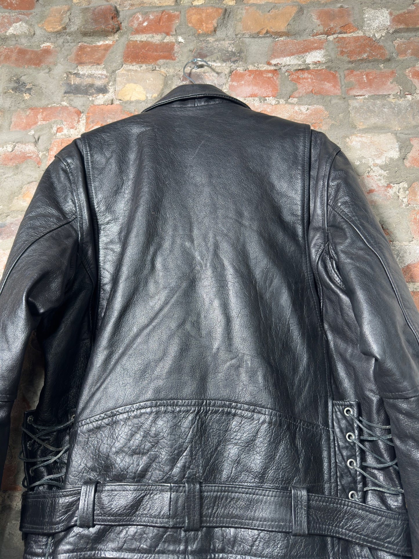 Vtg Bikers Club Leather Jacket Sz XL