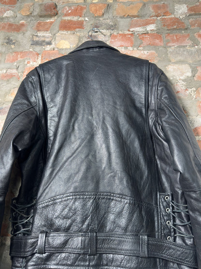 Vtg Bikers Club Leather Jacket Sz XL