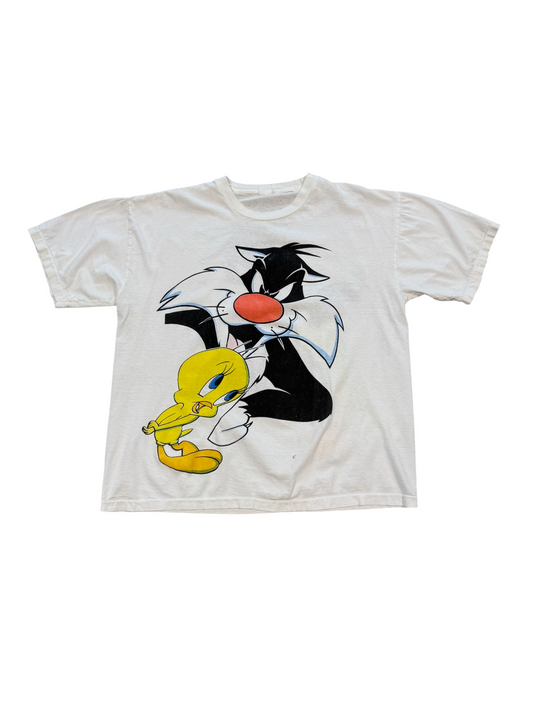 (XL) Vintage 90s Looney Tunes Tweety & Sylvester Tee