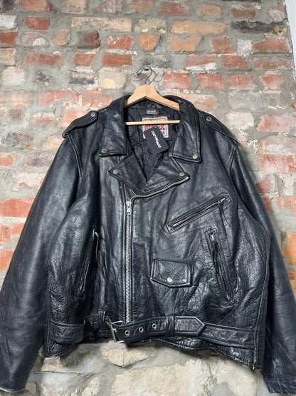 Vtg New Age Bikers Wear Leather Jacket Sz XL