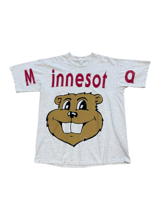 (XL) Vintage 90s Minnesota Gophers Spellout Tee