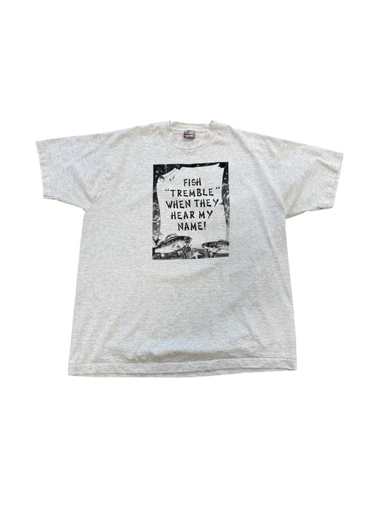(XL) Vintage 90s Fishing Phrase Tee
