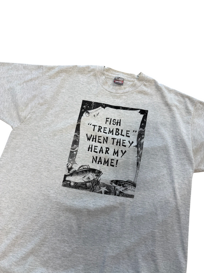 (XL) Vintage 90s Fishing Phrase Tee
